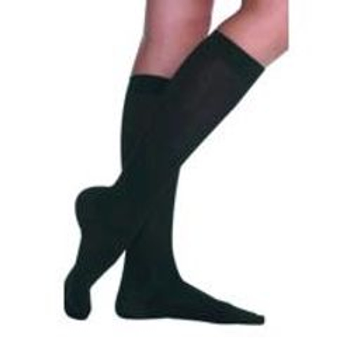 Juzo Dynamic Knee High Full Foot Compression Stockings, Size 4 Short, Black, Pair