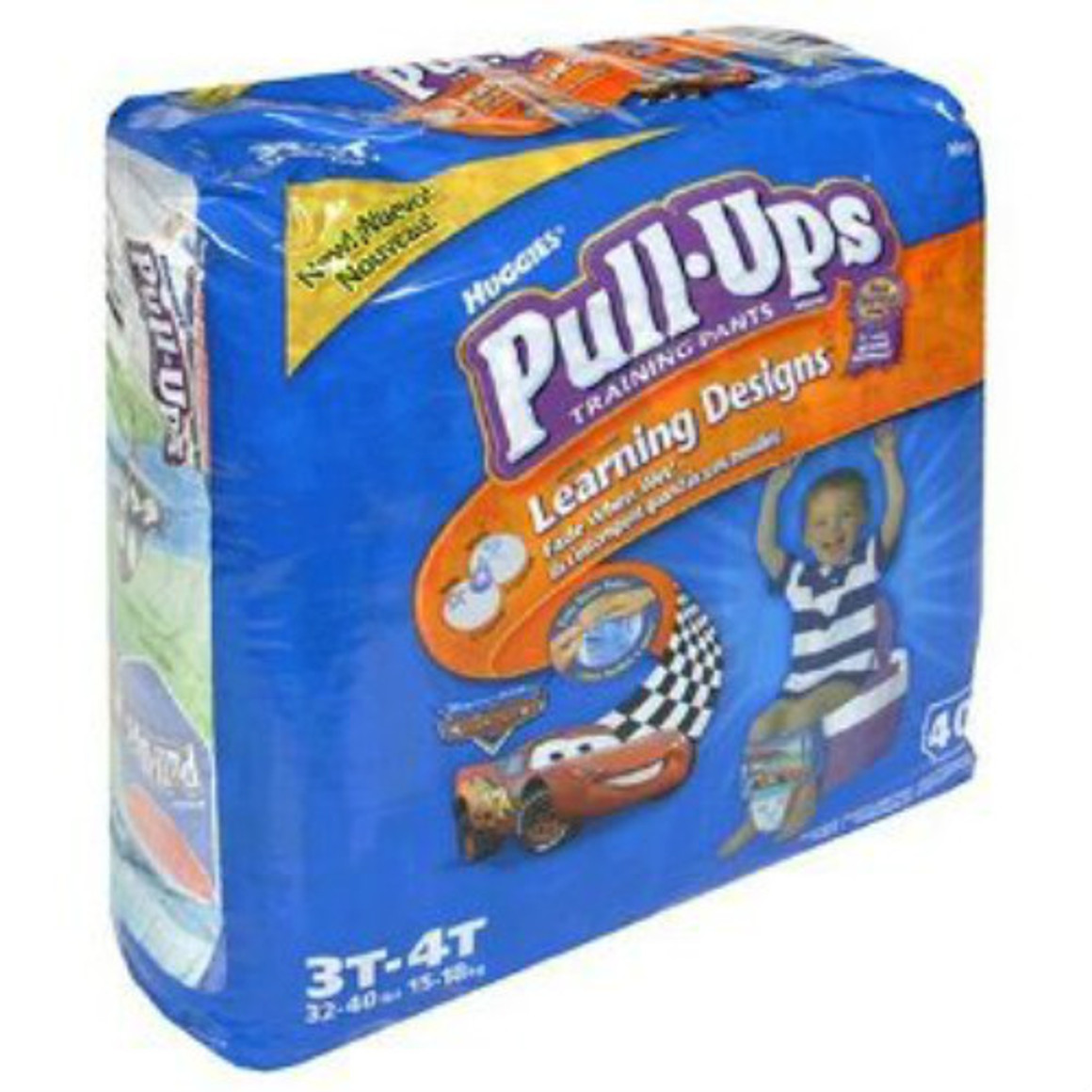 Pull-Ups Learning Designs Boys' Potty Training Pants, 3T-4T (32-40
