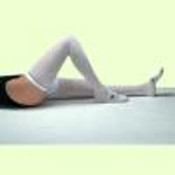 Kendall T.E.D. Closed Toe Anti-Embolism Thigh Length Stockings, White, Medium/Long, Pair