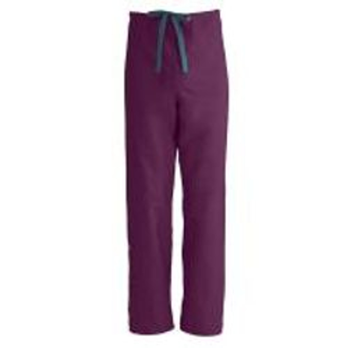 ComfortEase Unisex Reversible 2XL Wine Scrub Pants with Drawstring