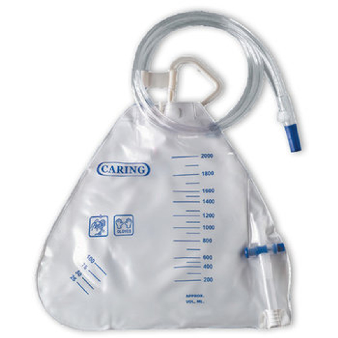 Amazon.com: Medline Industries DYNC1674 Urinary Drain Bags, 2000 mL (Pack  of 20) : Industrial & Scientific