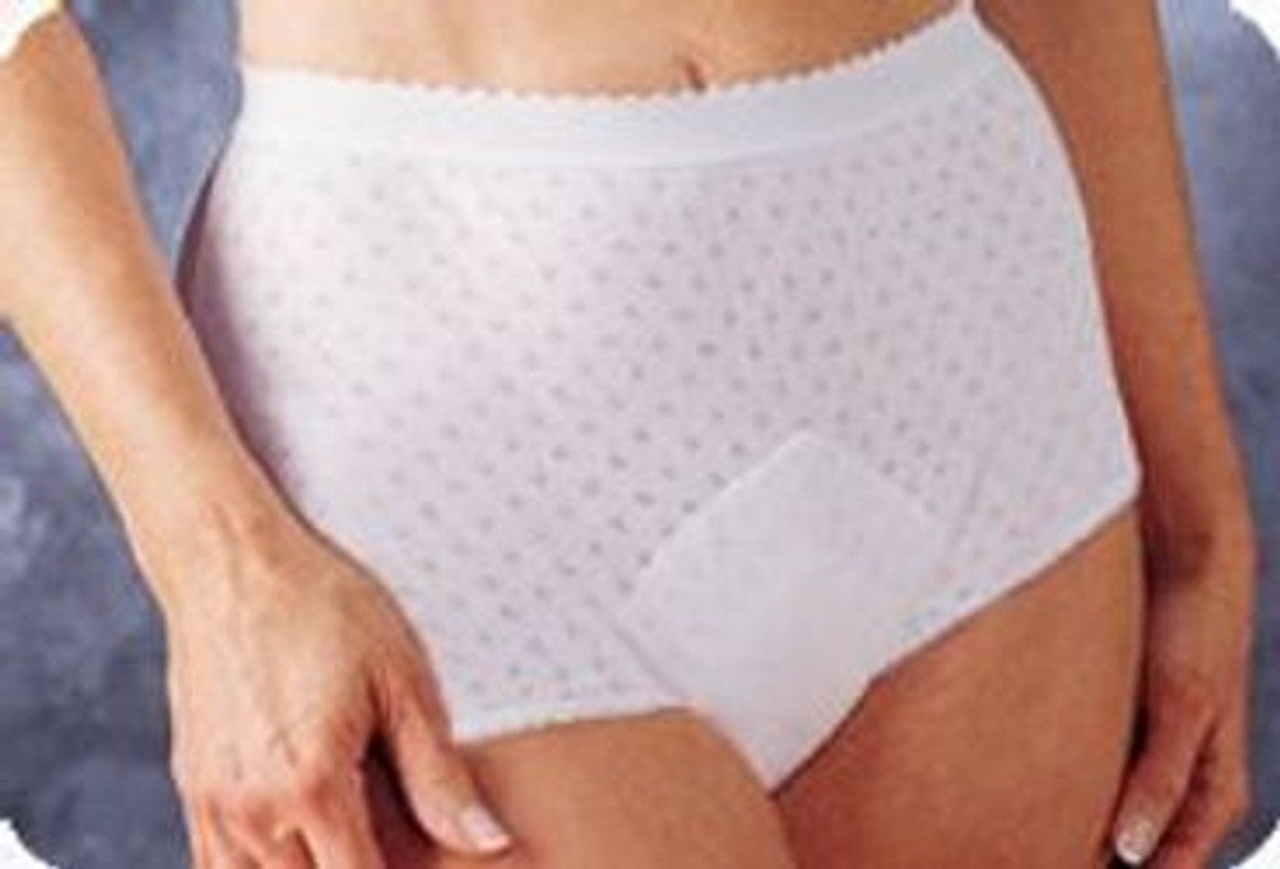 Salk HealthDri Ladies Moderate Panties, Size 6 (26"-28" Waist)