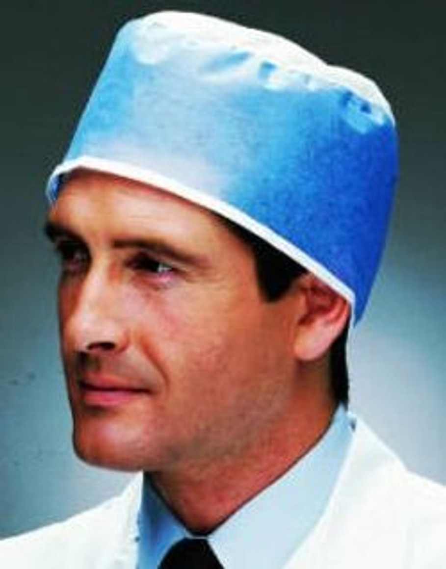 Surgeon Cap One Size Fits Most Blue Tie Closure