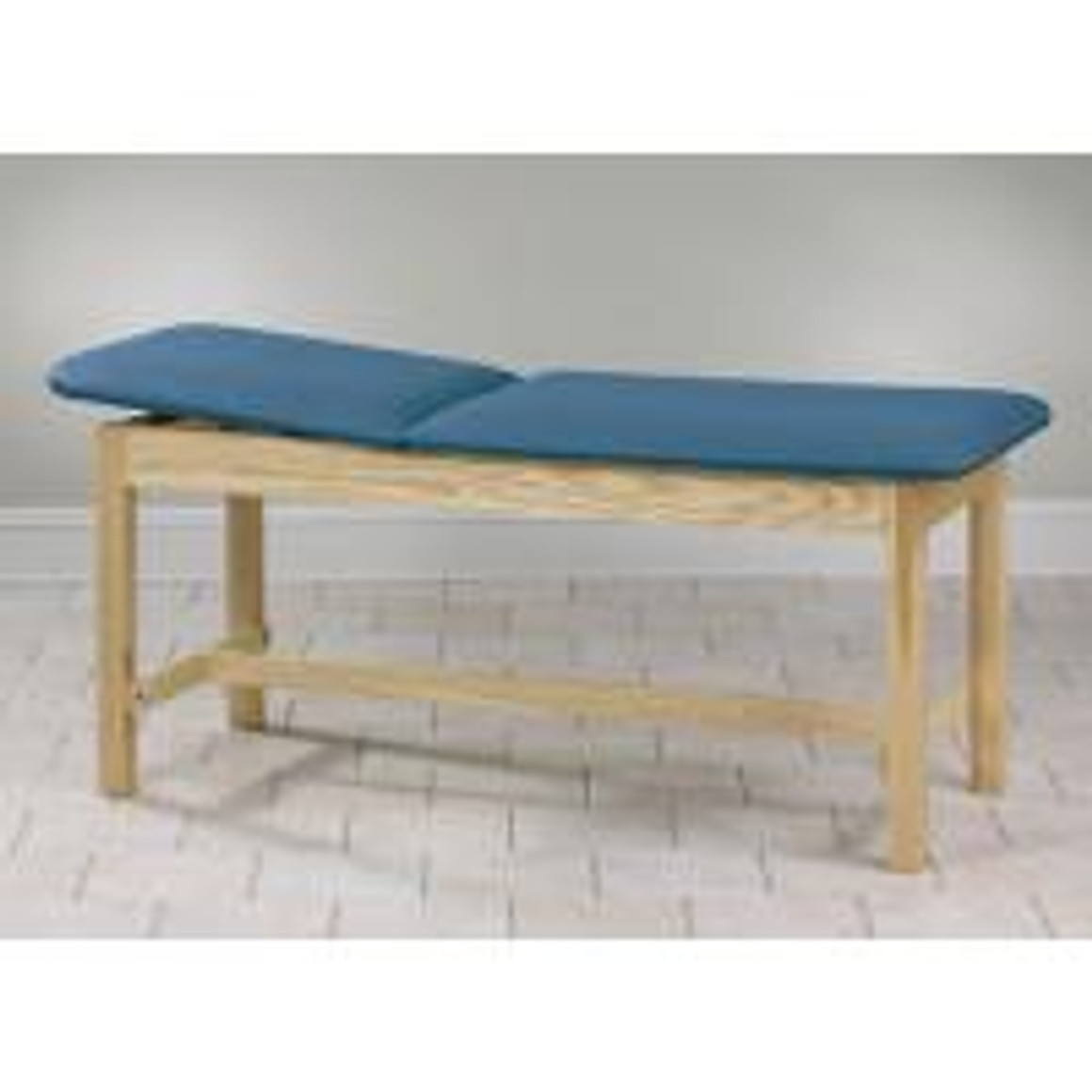 Clinton ETA Classic Series Straight Line H-Brace Treatment Table, 27" Wide, China Green