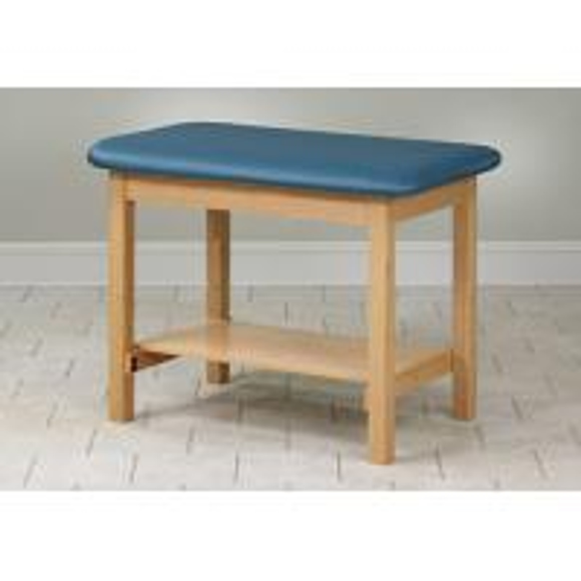 Clinton Sports Training Taping Table with Shelf, 27" Wide, Alabaster