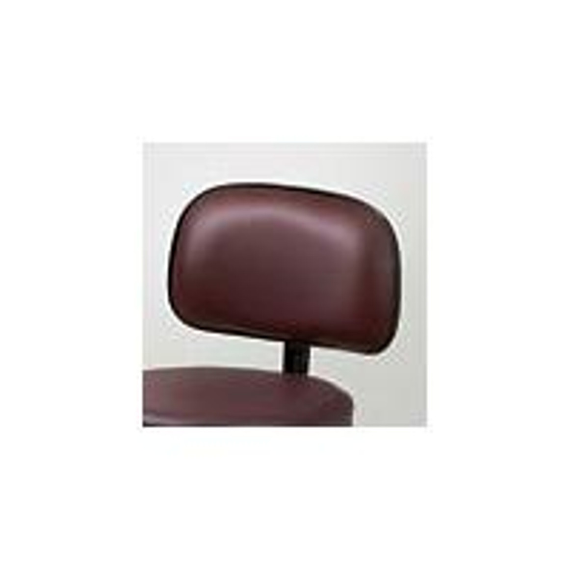 Clinton Value Series 5-Leg Spin Lift Stool with Backrest, Nylon Base, Burgundy