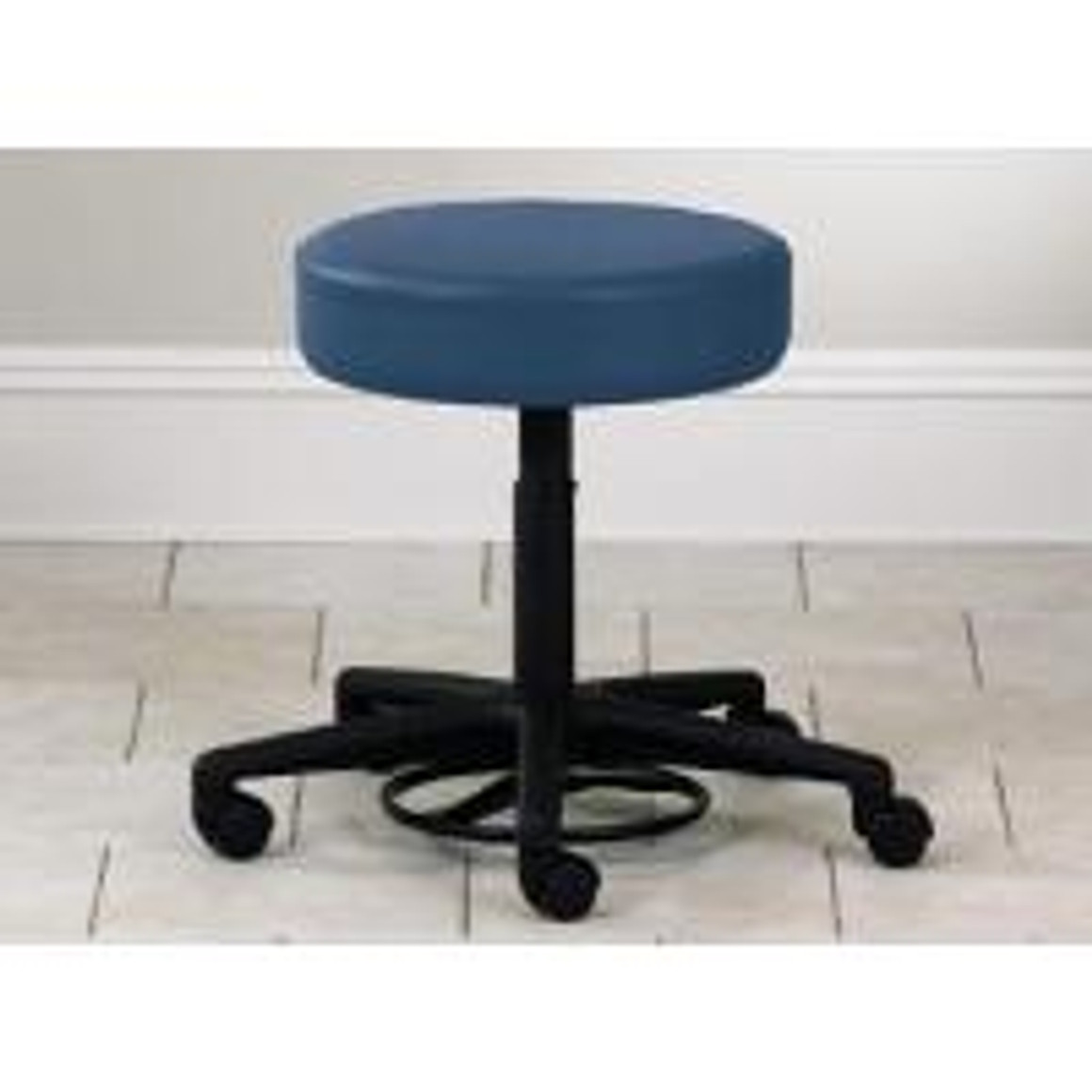 Clinton Foot Activated Pneumatic Stool, Royal Blue