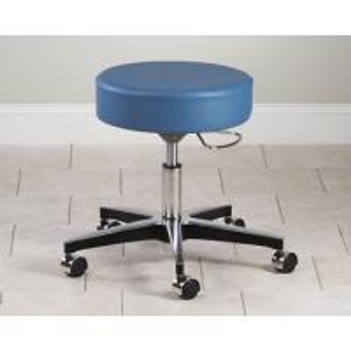 Clinton Mid-Series 5-Leg Pneumatic Stool, D-shaped Lever, Aluminum Base, Allspice