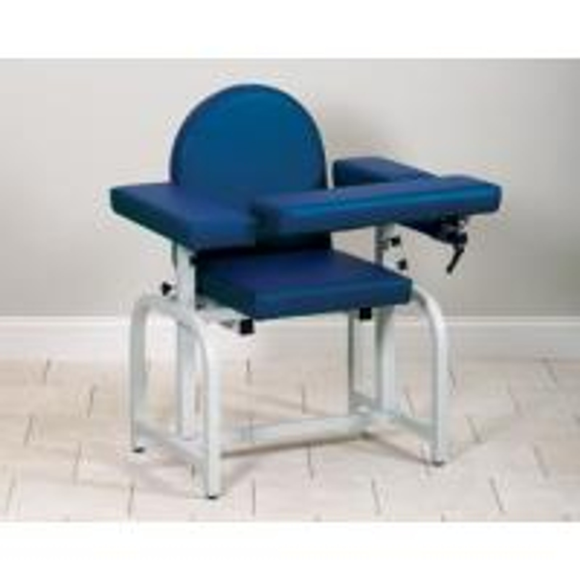 Clinton Lab X Series Blood Drawing Chair with Flip-Arm, Burgundy