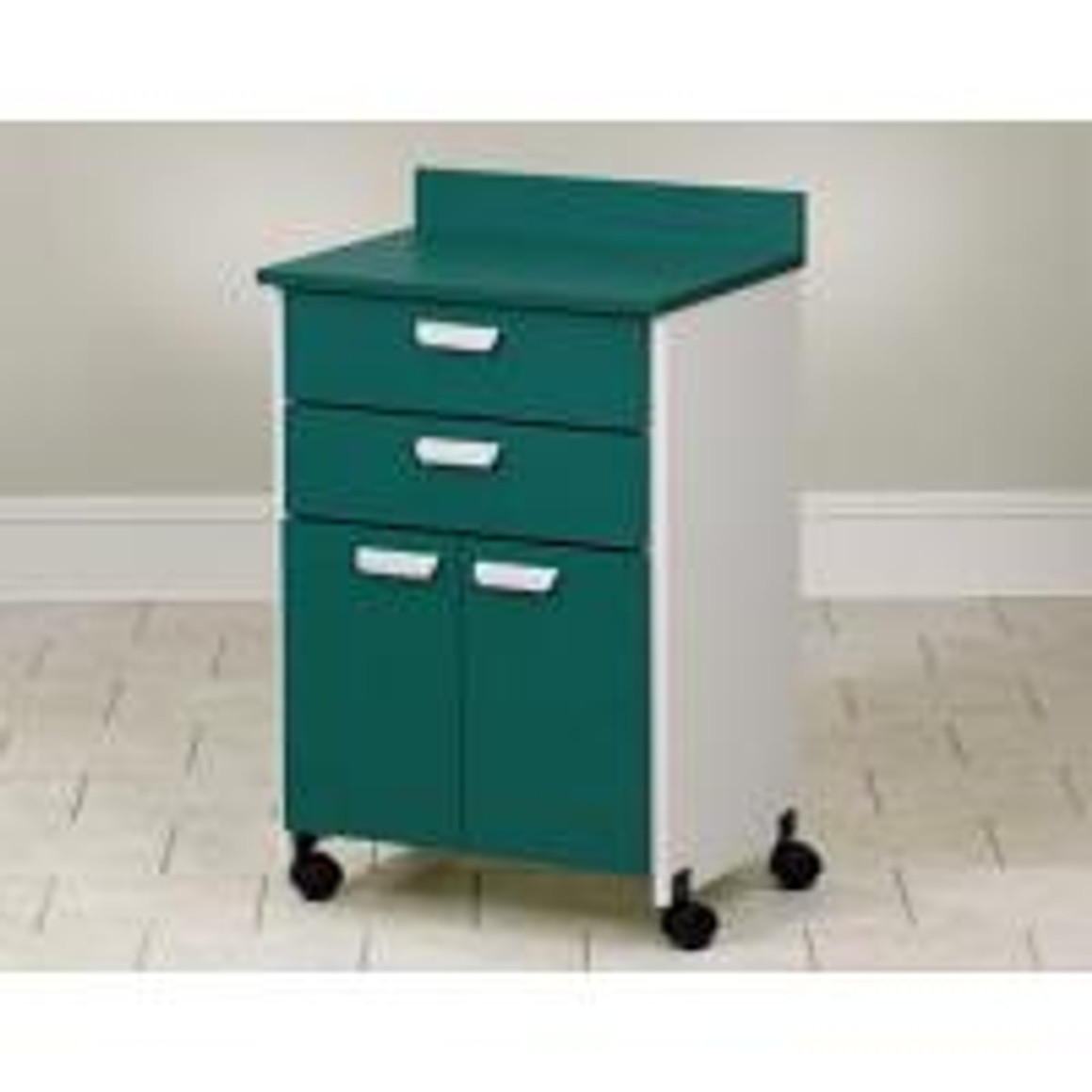 Clinton Mobile Treatment Cabinet with 2 Doors and 2 Drawers, Violine