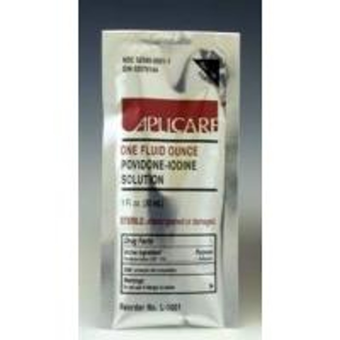 Aplicare Povidone Iodine Liquid Solution, Non-Sterile, Pouch, 1 oz, 200/cs