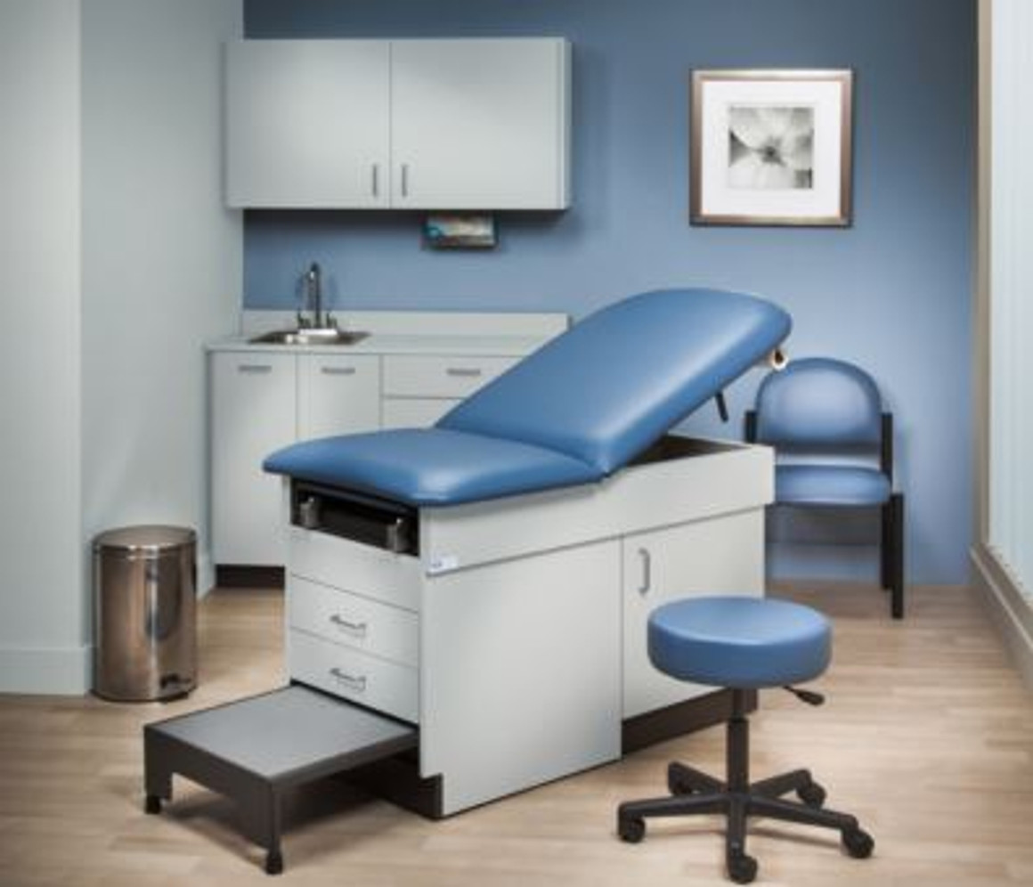 8890 Family Practice Ready Room, laminate gray, vinyl wedgewood