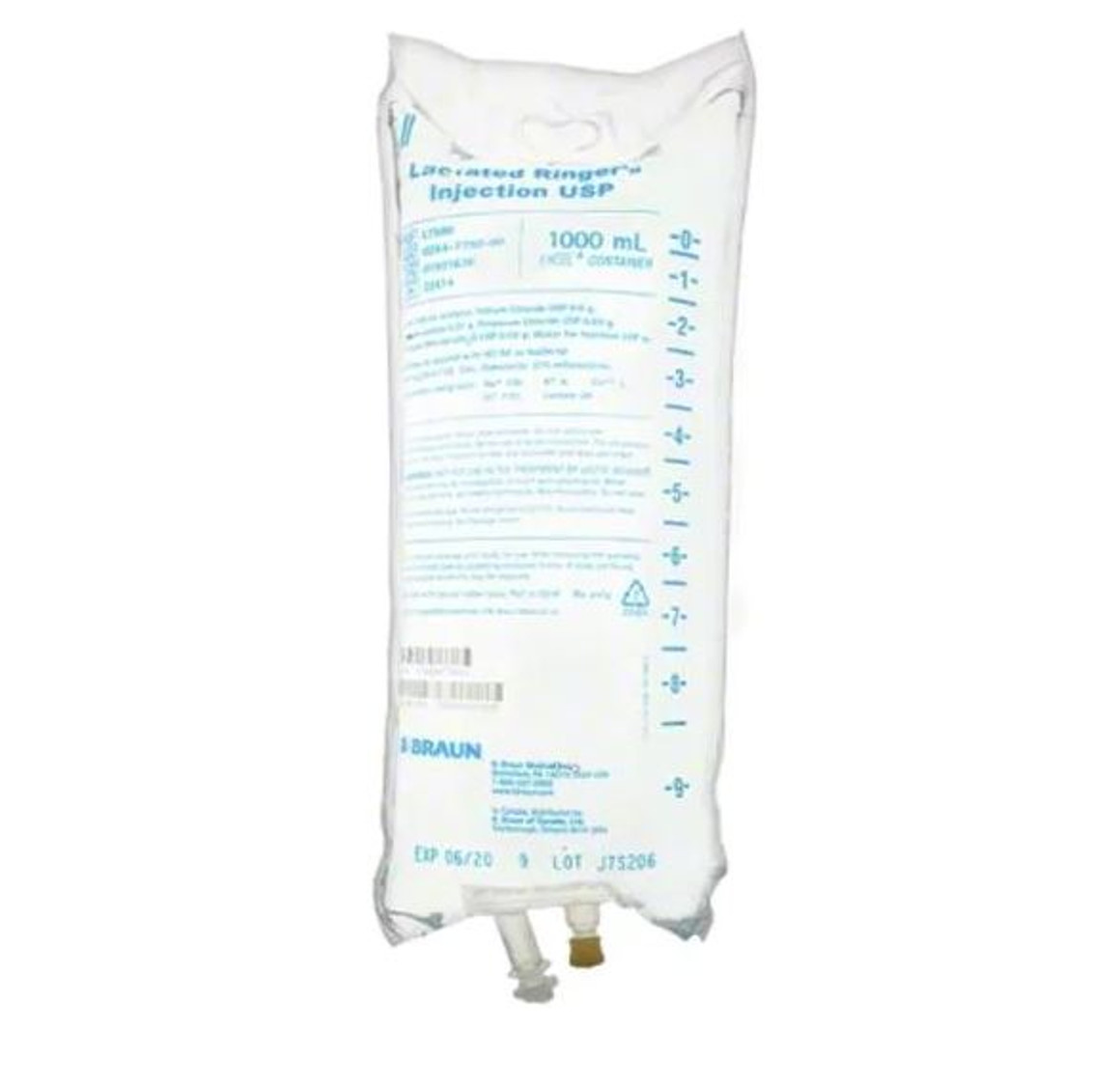 Lctd Rngr IV Injection Solution 1000mL Non-DEHP/Non-PVC Strl Plstc Inj Cntnr,12/CA