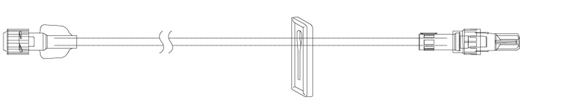 IV Extension Set 60" M Adptr/F LL Adptr/Clr 50/Ca