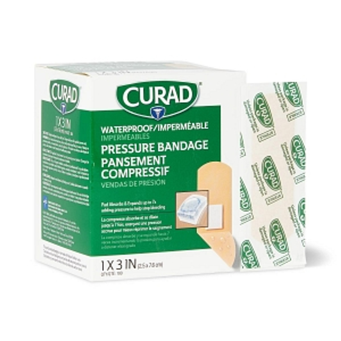 Large Adhesive Pressure Bandage, 1" x 2-3/4"