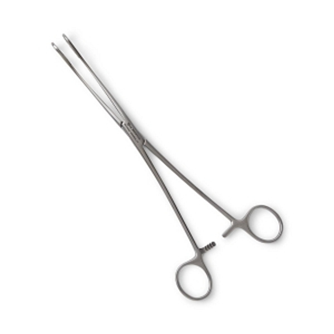 Forceps: Foerster Sponge Forceps, Straight, Serrated Loop Jaw, 9.75"