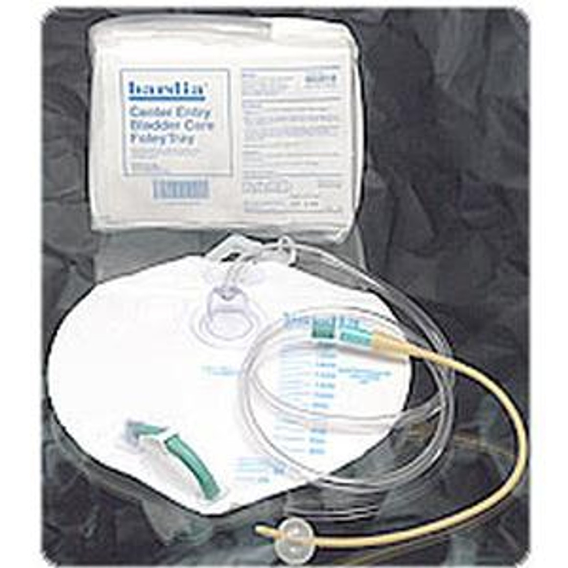 Bardia® Closed System Foley Tray with 18Fr Silicone Elastomer Coated Foley Catheter, 2000mL Urine Drainage Bag, 10cc Prefilled Syringe, 2 Latex-Free Exam Gloves, PVP Swab Sticks