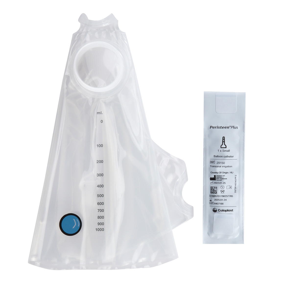 xxx-Balloon Catheter Accessory Unit Peristeen® Plus 15 Small Rectal Balloon Catheters, 1 Water Bag