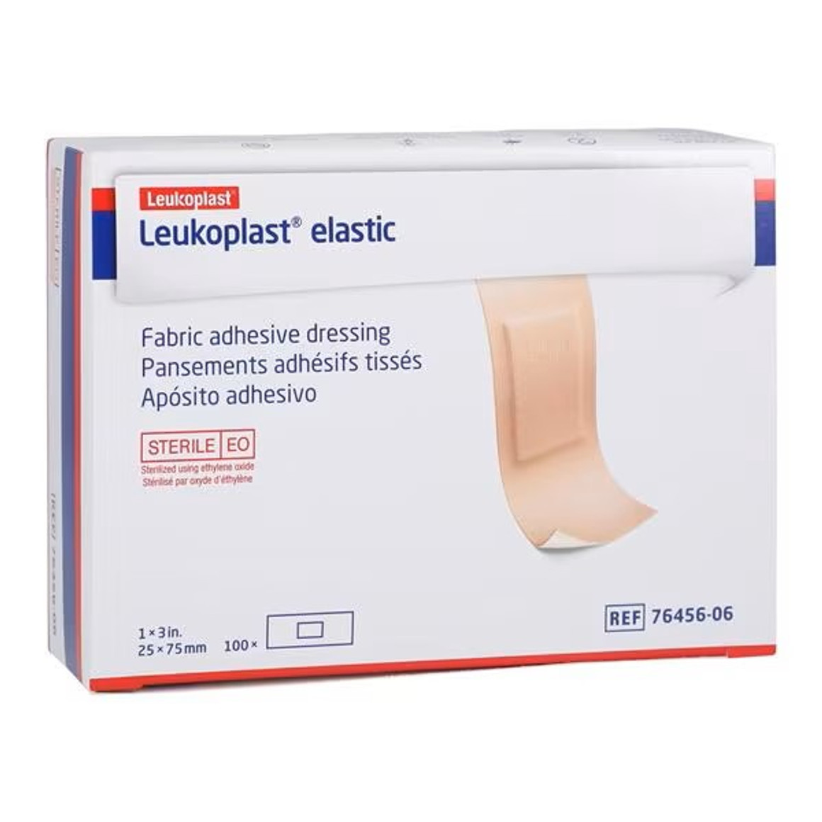 Leukoplast Strip Bandage Elastic/Fabric 1x3" Tan Sterile BSN-7645606