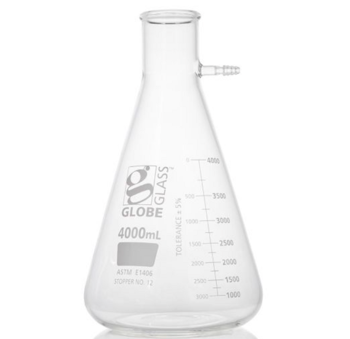 Globe Scientific Flask Filter 4000ml Dual Graduations