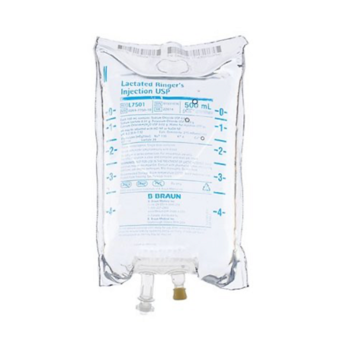 Lactated Ringer's solution , IV, 500  ml