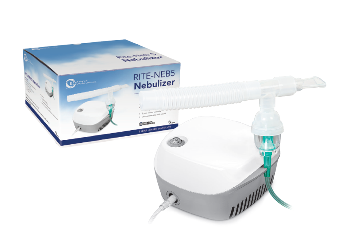 RITE-NEB5 Nebulizer Compressor System with Disposable Neb Kit