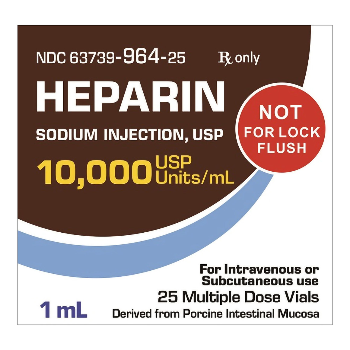 Heparin Sodium, Porcine 10,000 U / mL Injection Multiple-Dose Vial 1 mL