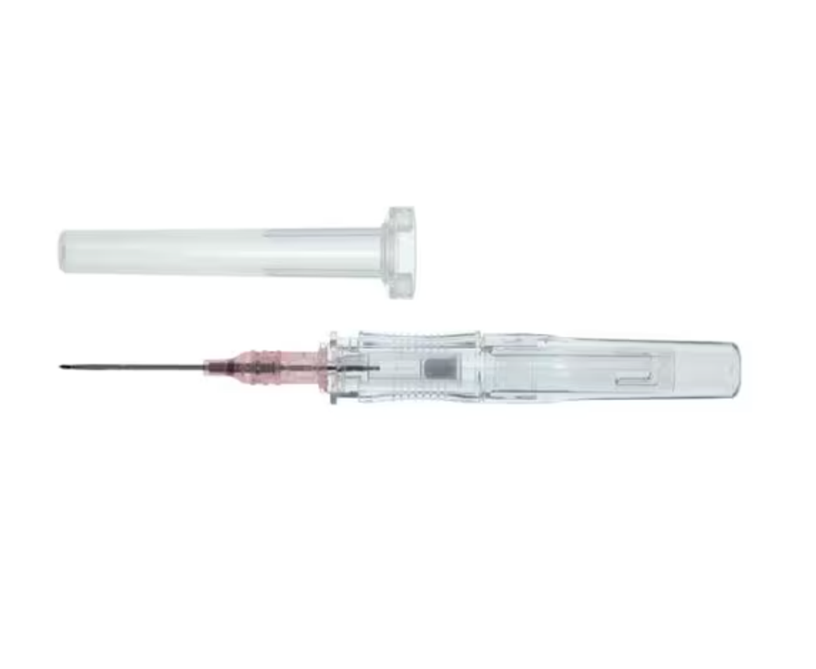 ViaValve Safety IV Catheter Safety Straight 20 Gauge 1"