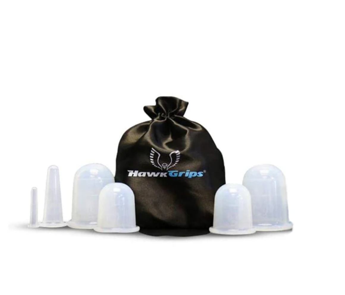 HawkGrips Cupping Set includes 4 sizes xs,small,med and large