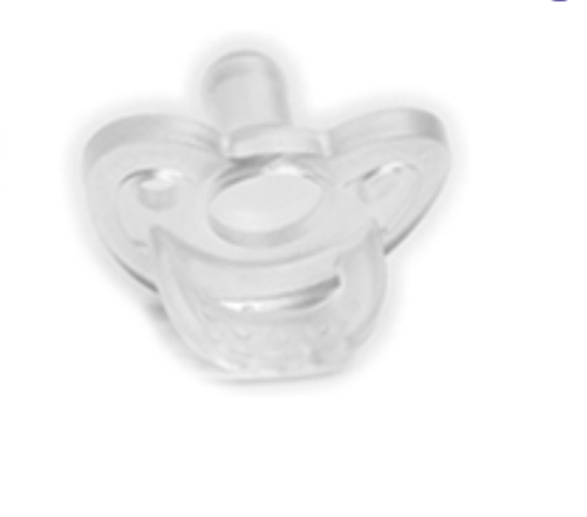 JollyPop 3 Moth+ Teething Pacifiers Clear Unscented 100/bx