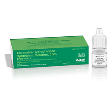 TETRACAINE Hydrochloride Ophthalmic Solution, 0.5% STERI-UNIT, 4 mL