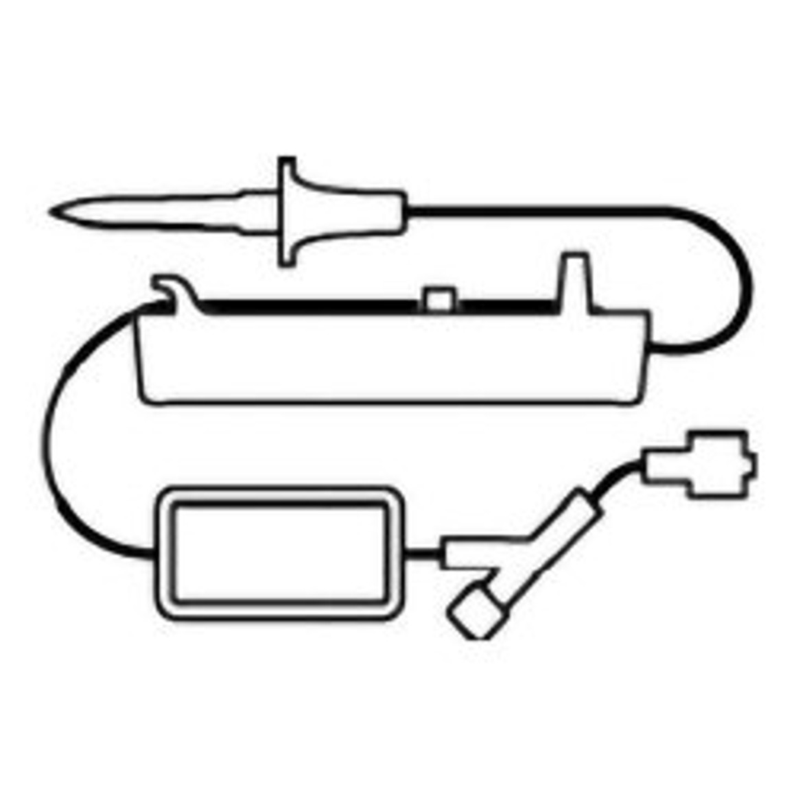 IV Pump Set CADD High Volume Pump 1 Port 125 - 250 mL / Hr Drip Rate 0.2 Micron Filter 118 Inch Tubing Solution, 15/Bx