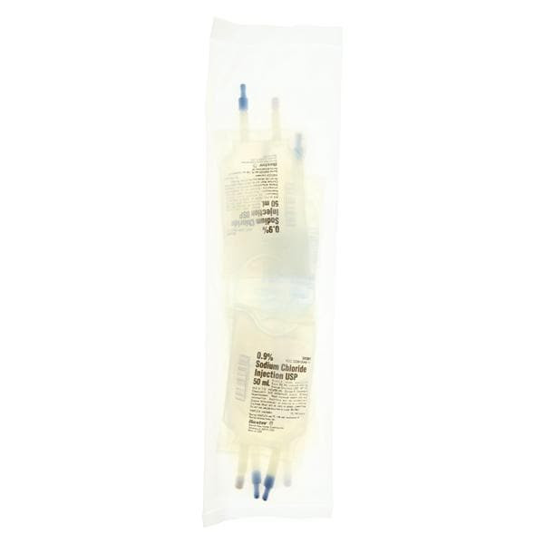 IV Injection Solution Sodium Chloride 0.9% 50mL Viaflex Plastic Container 4/Pk, 24 BX/Case