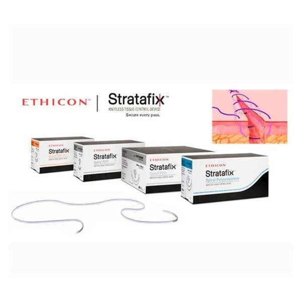 Stratafix Spiral Monocryl Plus Suture 2-0 18" TCS/PCL25 Mnflmnt CT2 Undyd 12/Bx