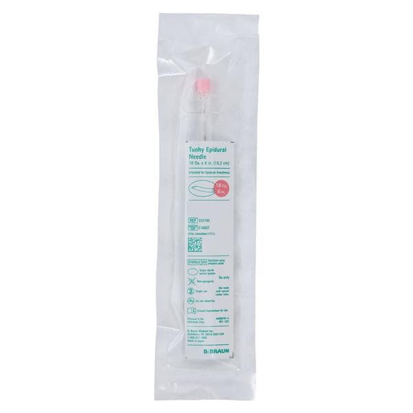 Epidural Needle Perifix 6 Inch 18 Gauge Tuohy Style 25/Case
