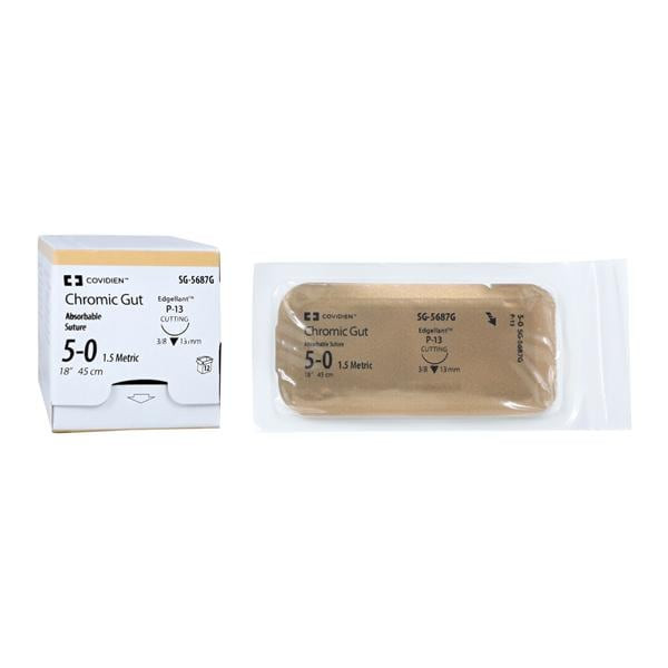 Surgigut Suture 5-0 18" Chromic Gut Monofilament P-13 Undyed 12/Case