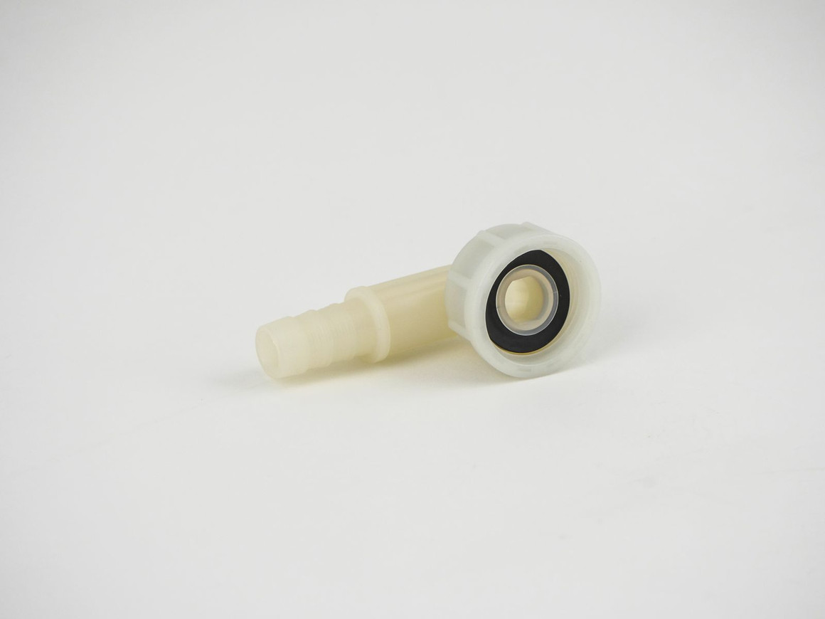 Angled hose connector for LabStrong Fi-Streem II and III stills, 562X40LS