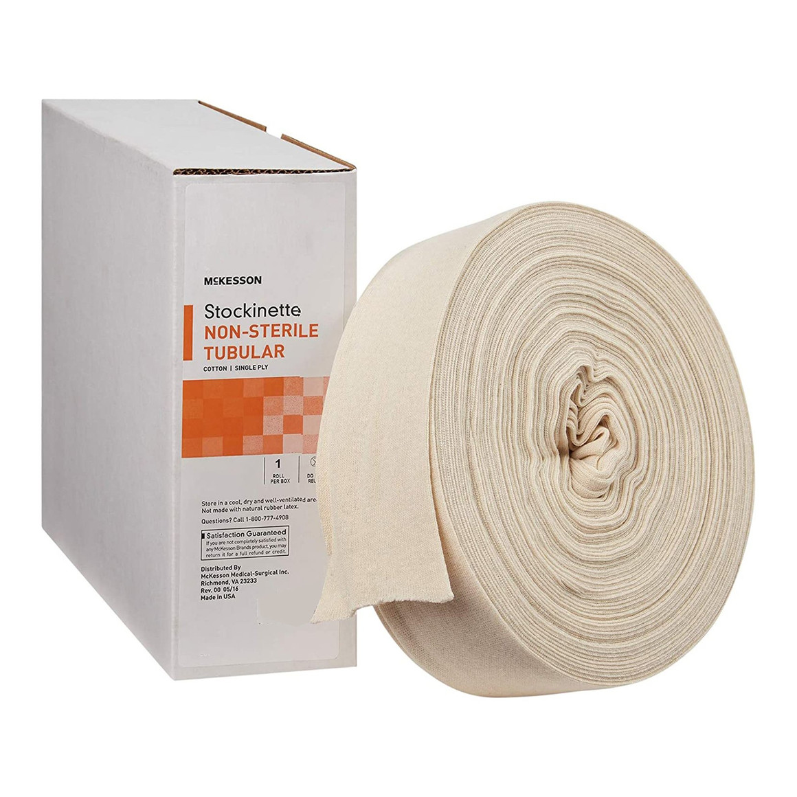 Stockinette Tubular McKesson 8 Inch X 25 Yard Cotton NonSterile