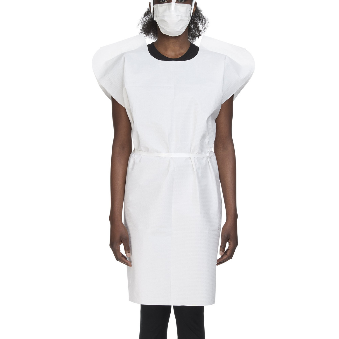 Patient Exam Gown McKesson One Size Fits Most White Disposable