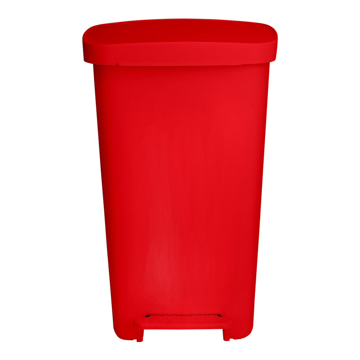 Trash Can McKesson 52 Quart / 13 gal. Red Plastic Rectangular