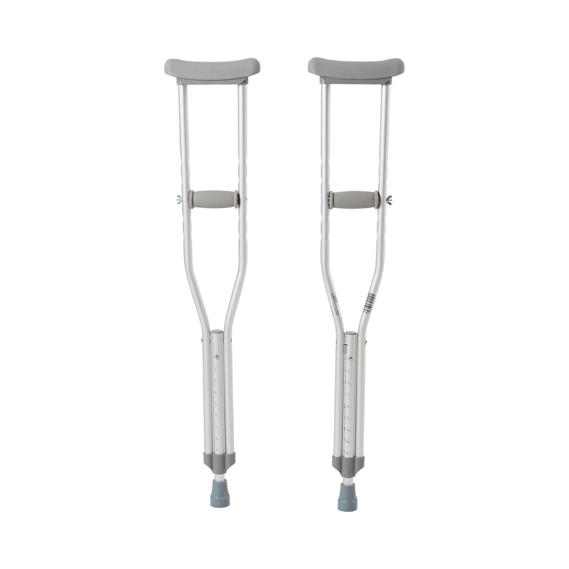 Underarm Crutches McKesson Youth 4 Foot 6 Inch to 5 Foot 2 Inch User Height Aluminum Frame 350 lbs. Weight Capacity