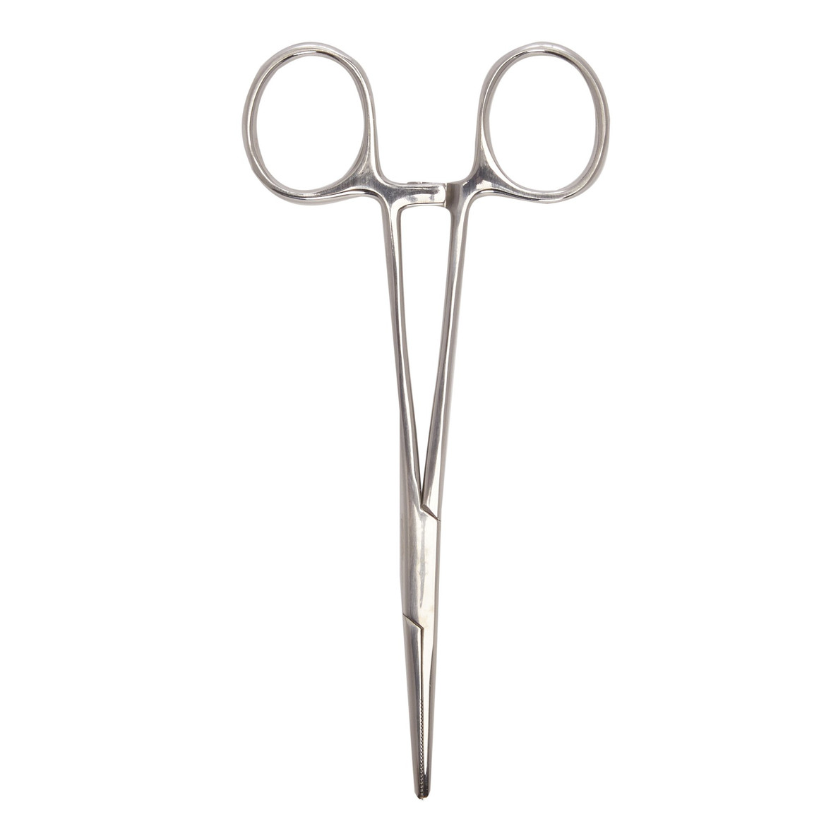 Hemostatic Forceps McKesson Kelly 5-1/2 Inch Length Floor / Office Grade Pakistani Stainless Steel NonSterile Locking Finger Ring Handle Straight Serrated Tips