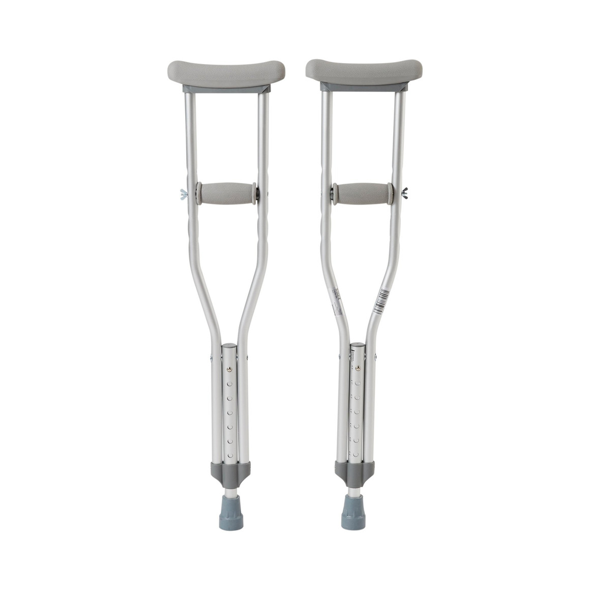 Underarm Crutches McKesson Pediatric 4 Foot to 4 Foot 6 Inch User Height Aluminum Frame 175 lbs. Weight Capacity