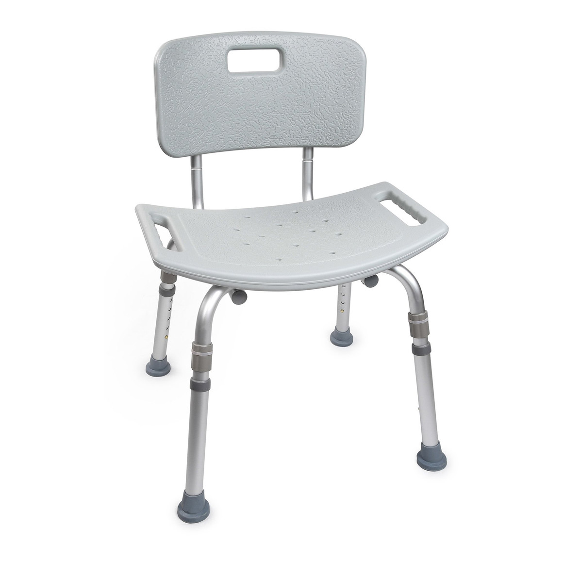 Bath Bench McKesson Without Arms Aluminum Frame Removable Backrest 19-1/4 Inch Seat Width 300 lbs. Weight Capacity, 4/Case