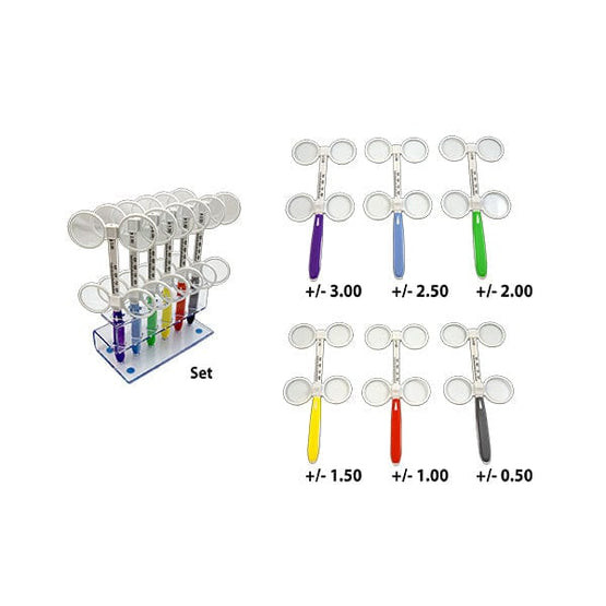 GL 6 Pc. Color-Coded Adjustable Flipper Set w/St