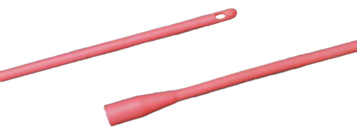 Bard Urethral Catheter, Robinson 18FR Sterile, Latex, Red Rubber, 12/Cs