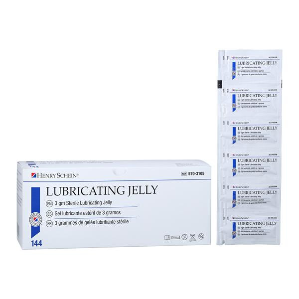 Henry Schein Henry Schein Lubricating Jelly 3gm Packet 144/Bx, 5703105