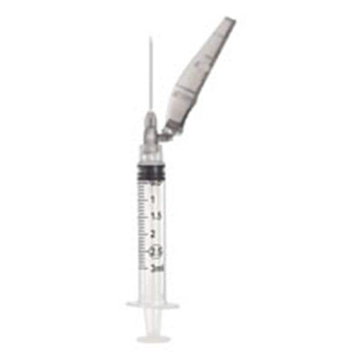Henry Schein Hypodermic Syringe/Needle 22gx1" 3cc Black Safety Low Dead Space 100/Bx, 900-7641