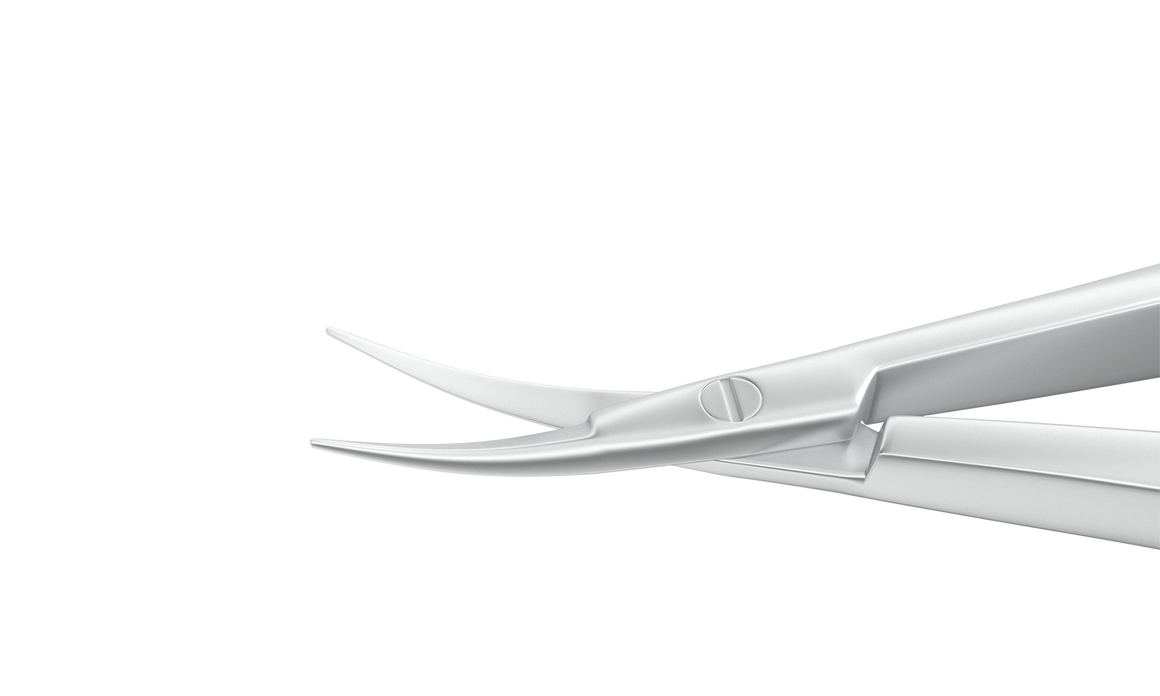 Rumex Castroviejo Universal Corneal Scissors, Small, Blunt Tips, 7.50 mm Blades, Length 102 mm, Stainless Steel, 11-011S