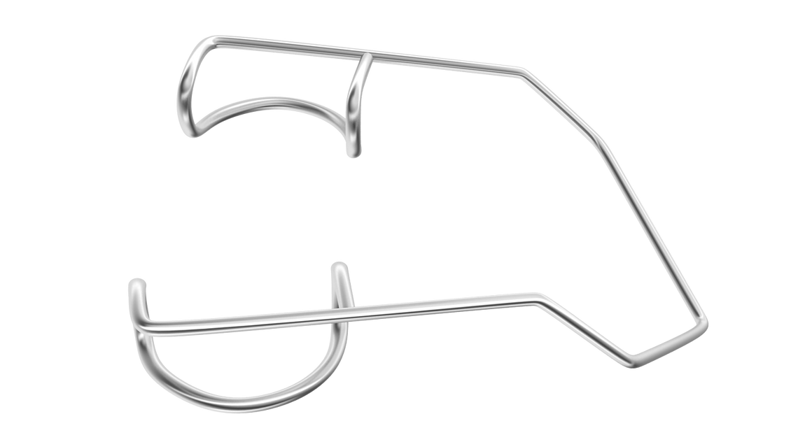 Rumex Barraquer Wire Speculum, Temporal, Child Size, 11.00 mm Blades, Length 38 mm, Stainless Steel, 14-023S